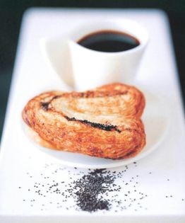 Poppy seed, cinnamon and orange palmiers