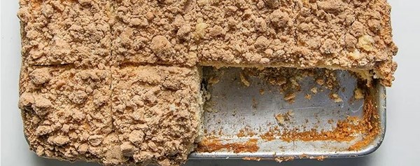 Poppy seed, prune and lemon coffee cake