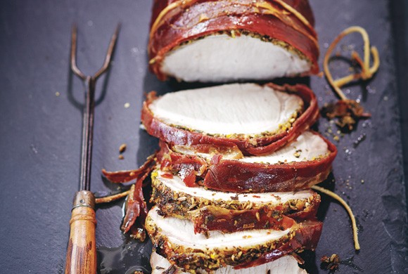 Porchetta-style barbecue pork roast