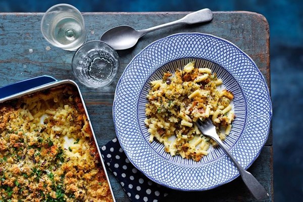 Porcini & prosciutto macaroni cheese
