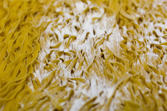 Porcini mushroom fettuccine