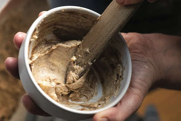 Porcini powder, butter & salt