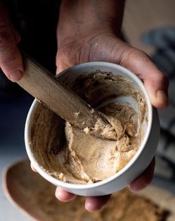 Porcini powder, butter, and salt [Eugenia Bone]