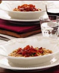 Porcini risotto with serrano ham
