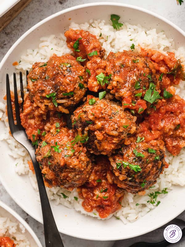 Porcupine meatballs