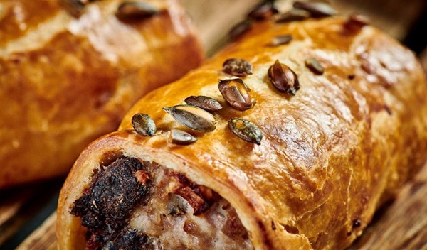 Pork & black pudding sausage rolls