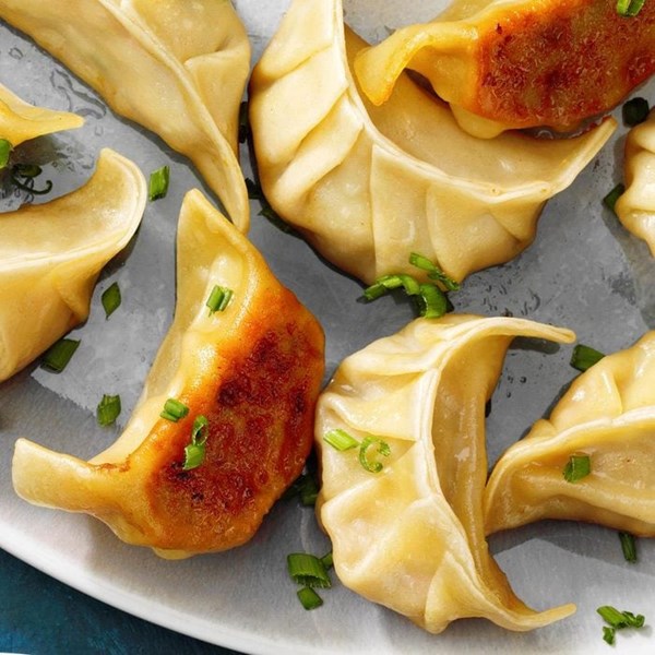 Pork & chive pot stickers