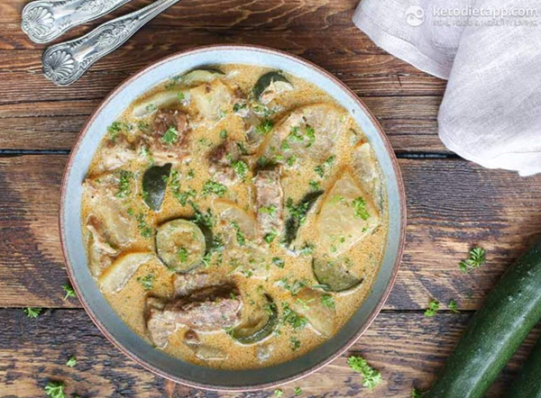 Pork & kohlrabi stew