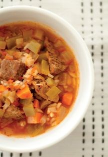 Pork & rice soup (Suap so oriz i svinsko meso)