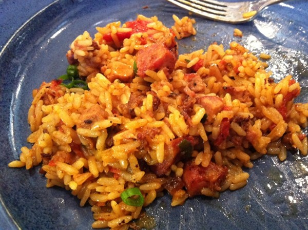 Pork & sausage jambalaya