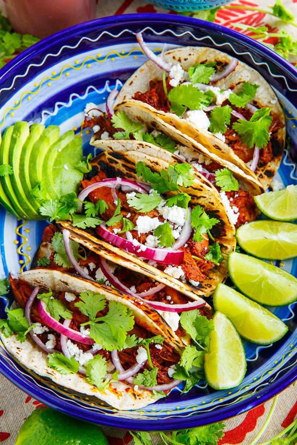Pork adobo tacos
