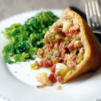 Pork and apple pudding