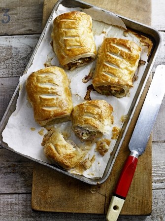 Pork and apple sausage rolls