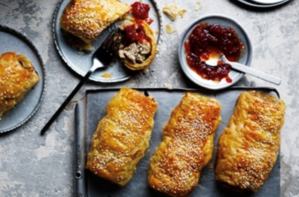 Pork and apple sausage rolls