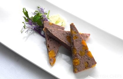 Pork and apricot terrine