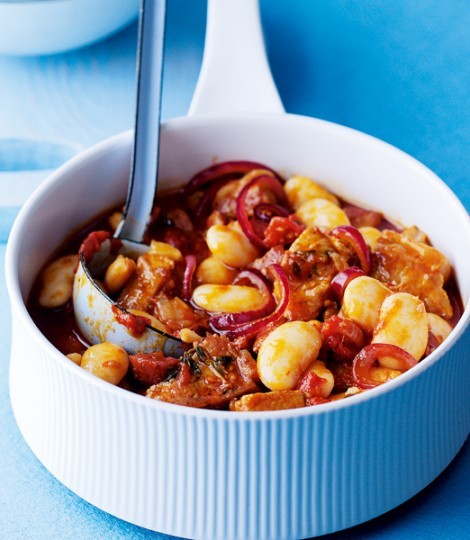 Pork and butter bean stew