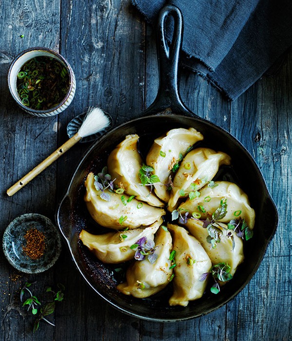 Pork and cabbage pot-stickers
