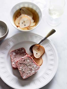 Pork and chicken liver terrine