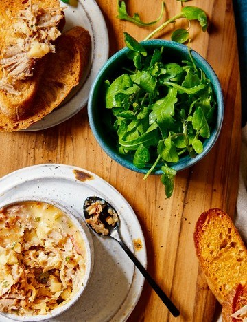 Pork and duck rillettes