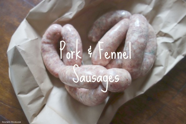 Pork and fennel sausages