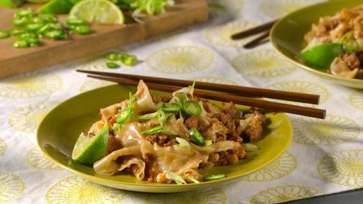 Pork and ginger wonton stir-fry