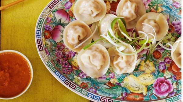 Pork and kimchi dumplings