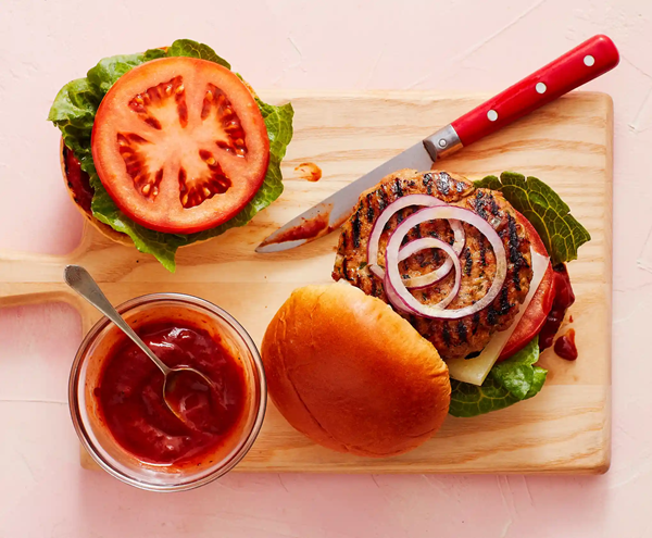 Pork and Manchego burgers
