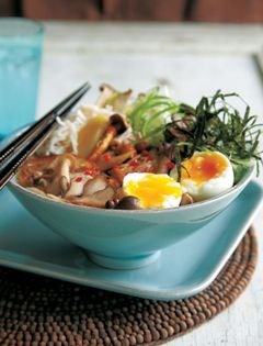 Pork and mushroom ramen