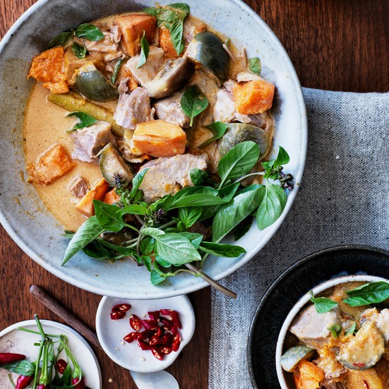 Pork-and-pineapple coconut curry
