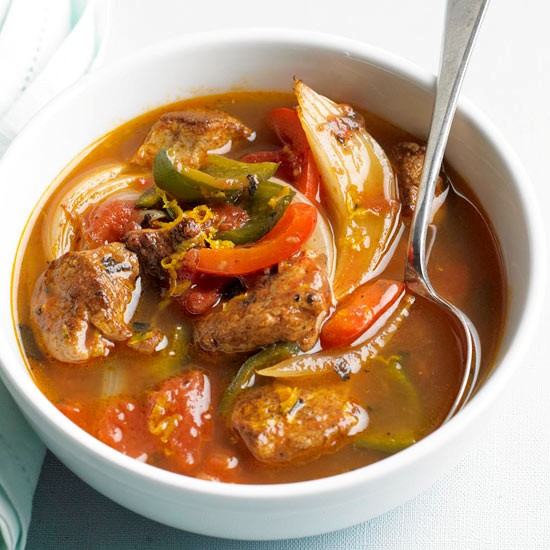Pork and poblano stew