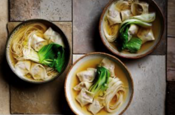 Pork and prawn wonton soup