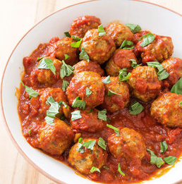 Pork and ricotta meatballs