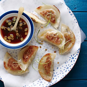 Pork and shiitake pot stickers