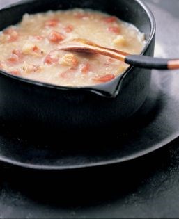 Pork and shrimp congee