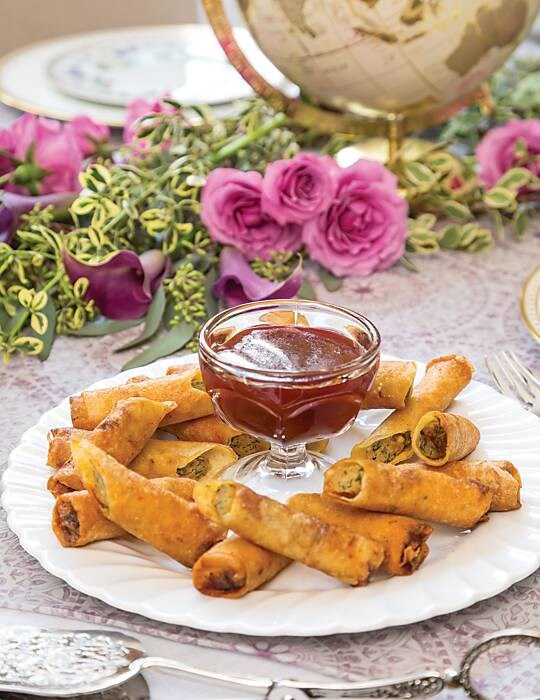 Pork and shrimp lumpia