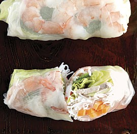Pork and shrimp summer rolls