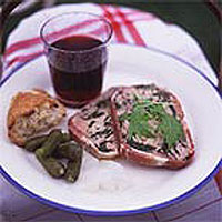 Pork and spinach terrine