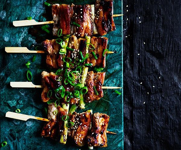 Pork and spring onion yakiton with tare
