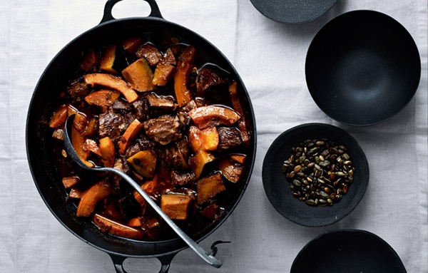 Pork and squash stew with chiles