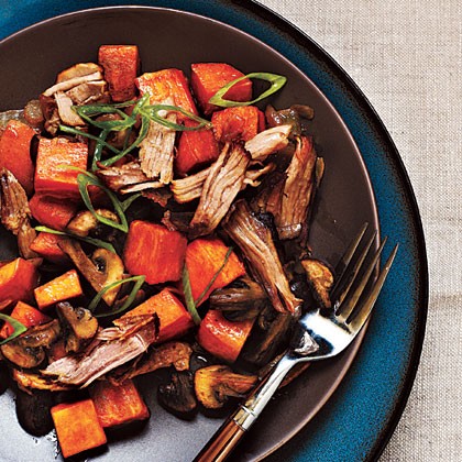 Pork and sweet potato hash