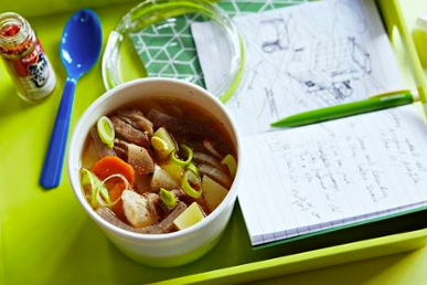 Pork and vegetable miso soup (Tonjiru)