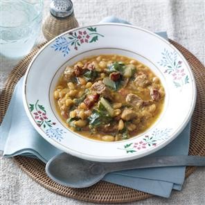Pork and white bean fabada