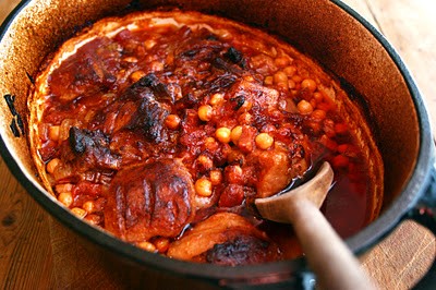 Pork belly and chorizo stew