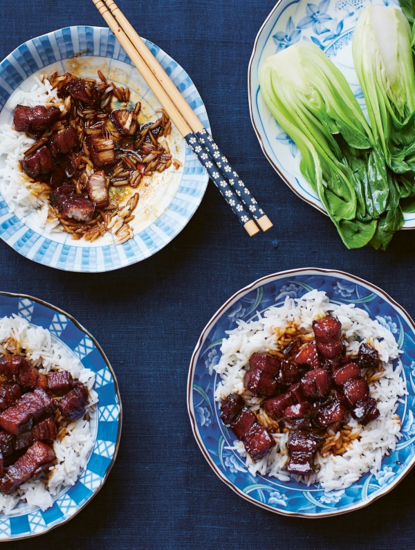 Pork belly in black vinegar