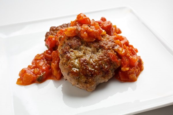 Pork burgers with caraway