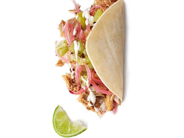 Pork carnitas tacos