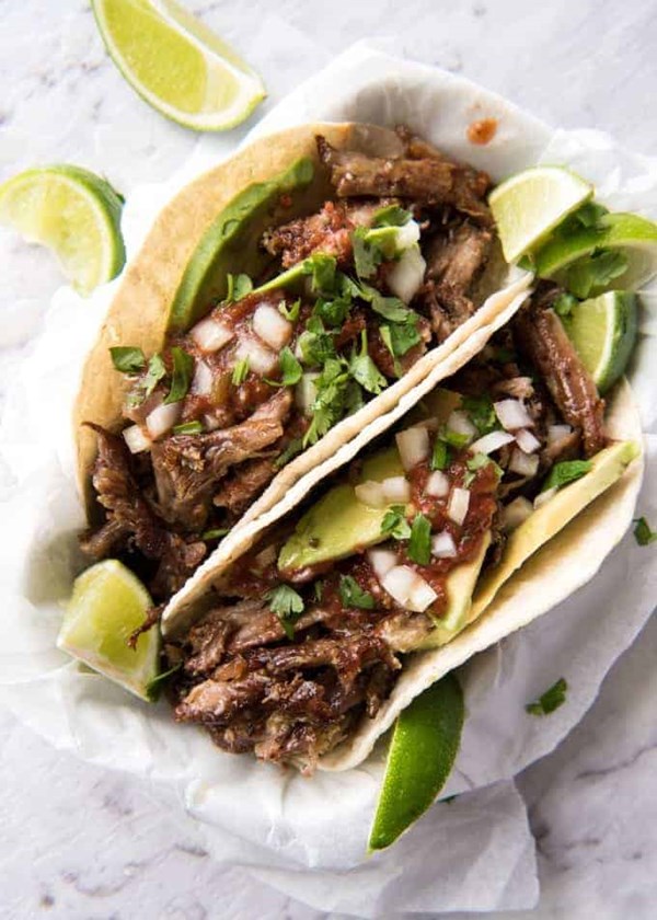 Pork carnitas tacos 