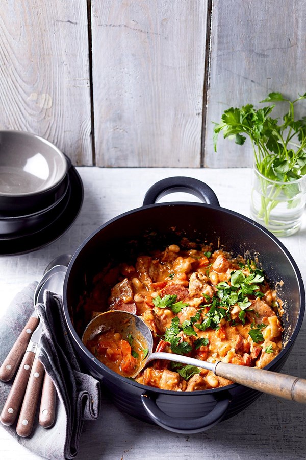 Pork cassoulet