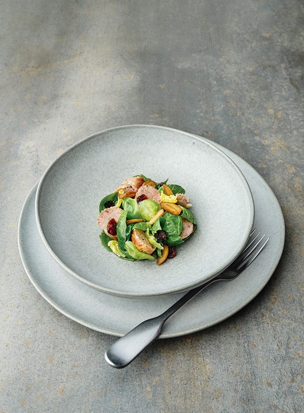 Pork, chestnut & dried cranberry sausage