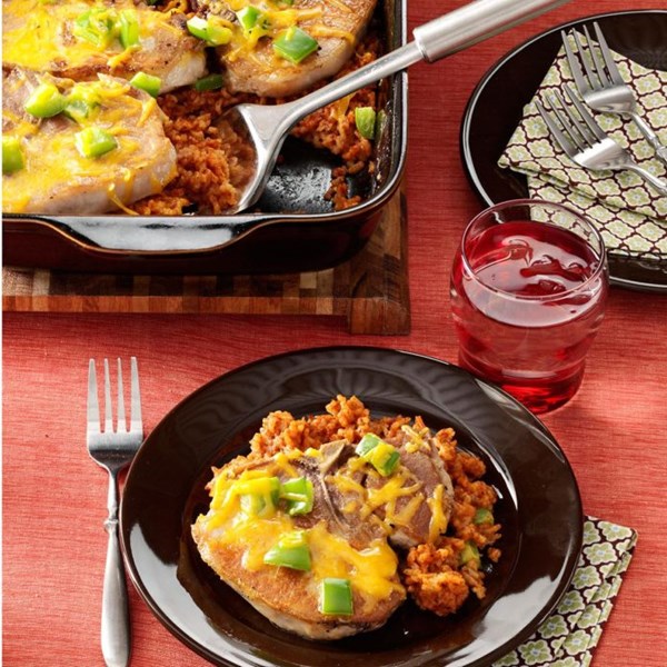 Pork chops ole